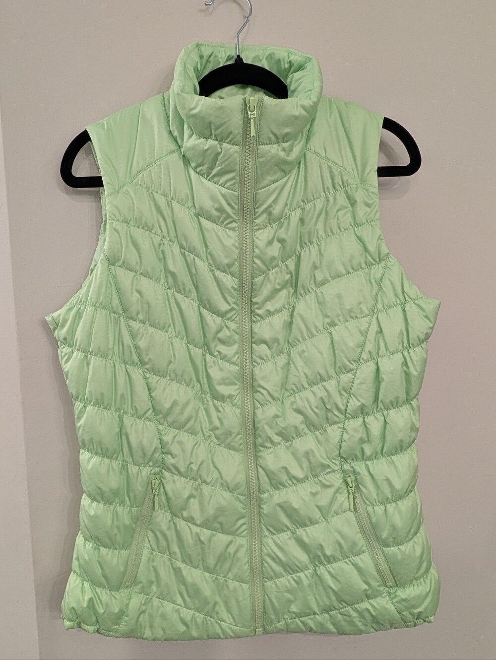 Ggblue Fresh Green Lightweight Quilted Puffer Vest - Womens Size Small